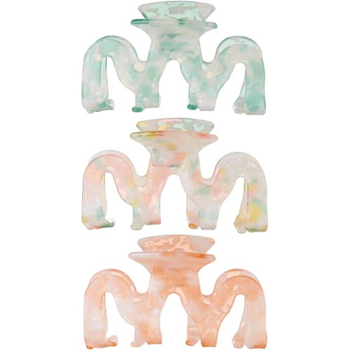 Hair Claw Clips for Thin Thick Hair 3.4 Inch Acrylic Hair Claws Banana Clips Jaw Clips French Style Barrettes Hair Clip Accessories for Women Girls (3 Pack)