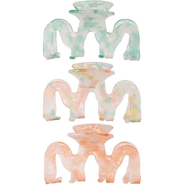 Hair Claw Clips for Thin Thick Hair 3.4 Inch Acrylic Hair Claws Banana Clips Jaw Clips French Style Barrettes Hair Clip Accessories for Women Girls (3 Pack)