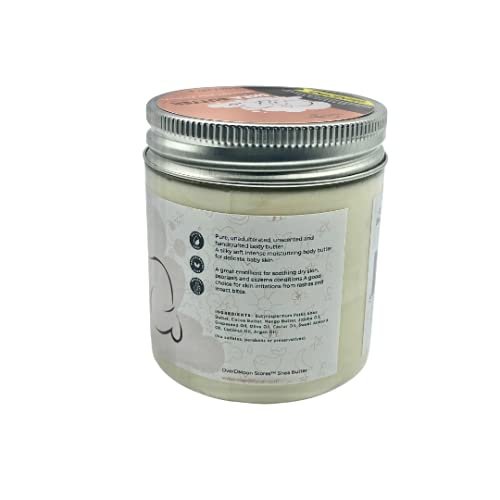 Unscented Handcrafted Shea Body Butter for Babies - 8 oz