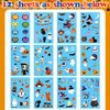 Partywind Glow Halloween Party Decorations, Luminous Halloween Kids Temporary Tattoos Stickers for Party Supplies, Halloween Treats Goodie Bags Stuffers, Games for Children (12 Sheets)