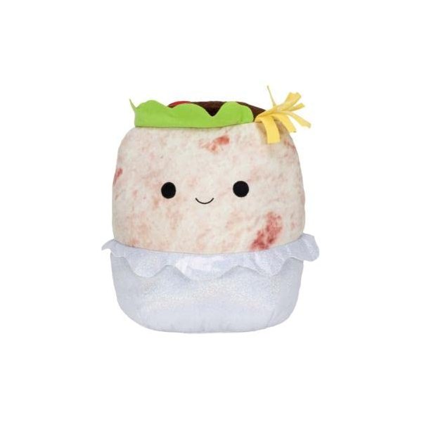 Squishmallows Oficial Kellytoy Food Squad Plush Toys Soft Plush Animal (5 Inch, Bernardo Burrito)