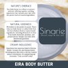 Sinarie Emulsified Body Butter - Luxurious Moisturizing Lotion with Shorea, Squalane, Coconut Oil & Kokum Butter, 4 oz (4 oz., Eira - Unscented)