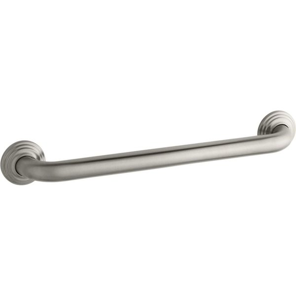 KOHLER 460616 Grab Bar, Vibrant Brushed Nickel