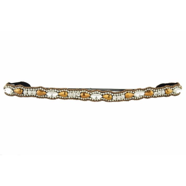 Pink Pewter Authentic "Rosie" Copper & Clear Headband Stretch Band Hair Jewelry
