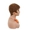 DOcute Brown Short Pixie Wigs for Black Women Auburn Brown Short Wigs for Black Women Short Brown Wig Pixie Cut Wigs for Black Women Short Brown Hair Wig Layered for Women (Brown)