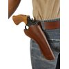Barsony Brown Leather Cross-Draw Gun Holster for Ruger Super Blackhawk Right