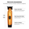 Cocco Hyper Veloce Pro Trimmer, Digital Gap Graphene Blade Edger, High-Torque Brushless BLDC Motor, Cordless, All-Metal Design, Lithium-Ion Battery, Charging Base Included, Orange