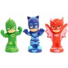 PJ Masks Bath Toy Set, Includes Catboy, Gekko, and Owlette Water Toys for Kids, Kids Toys for Ages 3 Up by Just Play