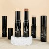 Glo Skin Beauty HD Mineral Foundation Stick - Concealer Makeup Infused with Hyaluronic Acid - Buildable Coverage, Contour & Highlighter (Sand 4W)