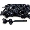 Tara Girls Super Cute Self Hinge Plastic Mulit Design Hair Barrettes Selection. 20 pc Bow shape (black).