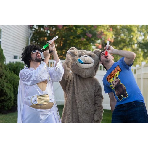 EZ-Inject 25 Pack Plastic Syringes for Jello Shots 1oz - 100% Safe and Reusable Jello Shot Syringes with Caps - Small Syringe Shots Holiday and Halloween Party Supplies for Adults