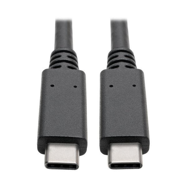Tripp Lite USB C Cable w/ 5A Rating 20V (100W) 10 Gbps M/M USB 3.1 Gen 2 USB Type C USB-C USB Type-C 3ft 3' (U420-003-G2-5A), Black