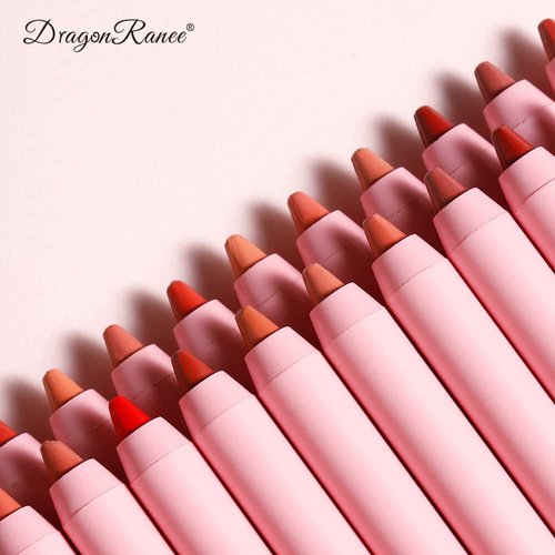 2Pcs Pink Lip Liner Pencil and Lipstick Set,Velvety Matte Creamy Lip Liner Lip Crayon Long Lasting Waterproof Lip Liner Natural Longwear Lipstick High Pigmented Lip Colors Not Fade No Smudge Lip Stain Makeup Gift Kit for Women Girls (#08)