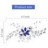Wedding Hair Comb Banquet Blue Rhinestone Hair Accessories Something Blue for Brides Hair Clip for Bridesmaid and Women Girls