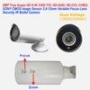 1stPV 5MP Analog Super HD 4 in 1 (TVI, AHD, CVI, CVBS) Security IR Bullet Camera, 1/2.8" CMOS Image Sensor 2.8~12mm Variable Focus Lens Smart IR in/Outdoor WDR OSD Menu Dual Voltage 12VDC/24VAC