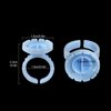NXJ INFILILA Glue Rings, 200PCS Disposable Lash Glue Rings for Eyelash Extension, Blossom Lash Glue Holder Rings for Lash Supplies