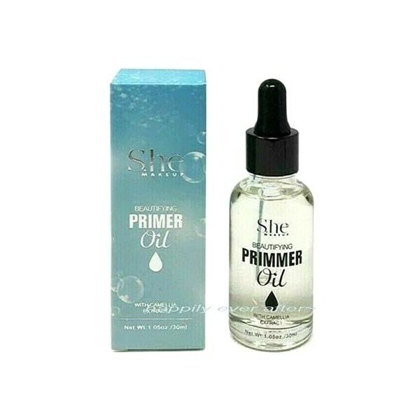 S.he Makeup Face Primer for healthy & bright skin makeup - Camellia Primer Oil