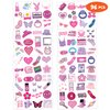 Y2K 2000 Temporary Tattoos for Teen Girls | 96PCS Birthday Party Decorations Supplies Party Favors 00s Pink Cute Gifts Classroom School Prizes Themed Christmas Tattoos Sticker