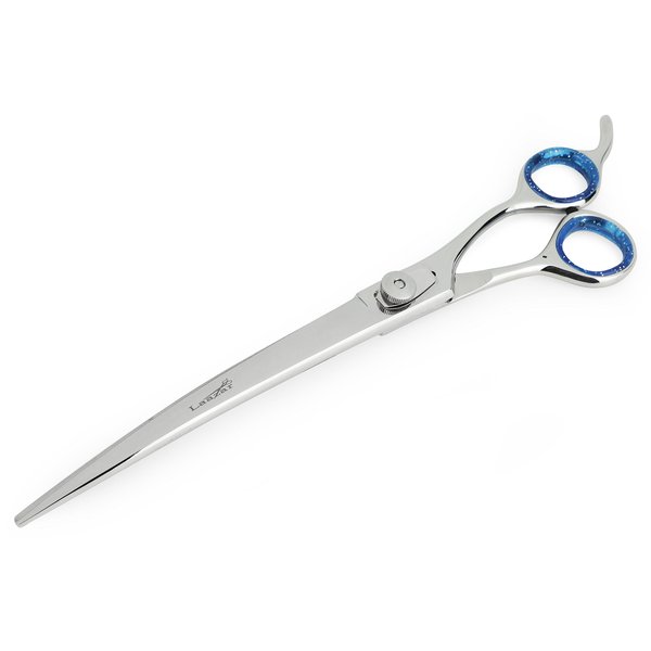 Laazar Pro Shears, Curved Pet Grooming Shear, 9" Scissors