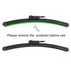 MAMIKO 17"+17" Premium All-Season Windshield Wiper Blades OEM Replacement for Ford Bronco (not Sport model) 2024-2021 (Set of 2)