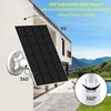 Solar Panel Compatible with Wyze Cam Outdoor,5V 3.5W USB Port Solar Panel Charger Compatible with Rechargeable Battery Powered Cam, Waterproof Solar Panel with 10ft Charging Cable (1pack)