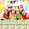 Safari Jungle Baby Shower Plates Set Decorations 20 Plates and 20 Napkins and Tablecloth86‘’ x 51‘’,For Boys and Girls Jungle Animal Theme Birthday Party Supplies