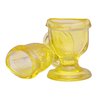 Soulvinee Glass Eye Wash Cup Smooth Edge, Eye Wash Cups - Eye Shaped Rim, Snug Fit Yellow Color (2 Pcs.)