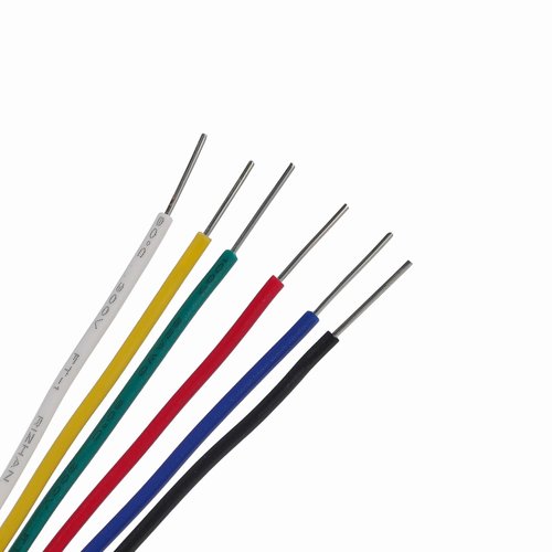 TUOFENG 22 awg Wire Solid Core Hookup Wires-6 Different Colored Jumper Wire 30ft or 9m Each, 22 Gauge Tinned Copper Wire PVC (OD: 1.60mm) Hook up Wire Kit