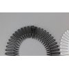 Silver Black Clear headband Set 3 Flex spider hair comb teeth zig zag stretch accordion style headband