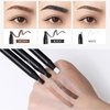 6pcs Waterproof Brown Pre-Draw Mapping Pencils Peel off Eyebrow Pencil Hard Permanent Makeup Eyebrow Pencil (Brown)