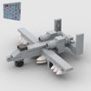 WW2 A-10 Fighter Jet MOC Building Blocks,Army Battle Brick Mode, Blocks Building Sets Toys,Airplane Building Toys,war Planes, Toy Building Sets, Plane Kit for Kids 4-14(48PCS)