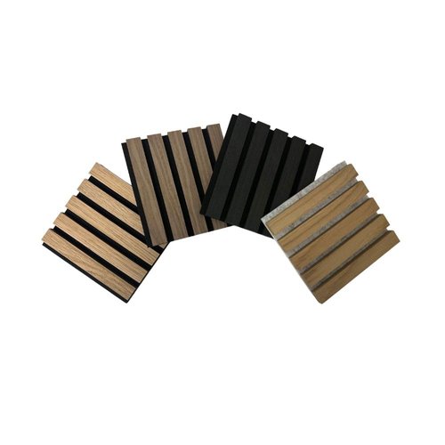 [Sample Pack] 3D Wood Wall Panels | Acoustic Panels for Interior Wall Décor on Felt Back Board | Decorative Slat Panels for Wall and Ceilings | Original 4 Color Small Sample Tiles