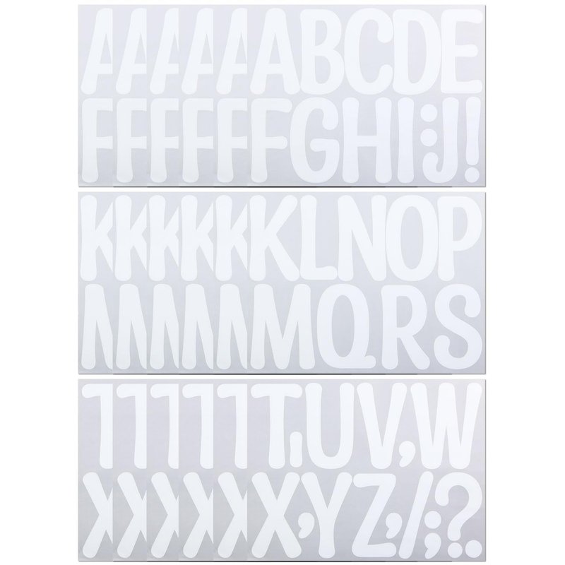 18 Sheets 4 Inch Capital Letter Stickers,216 Pieces Self Adhesive ...
