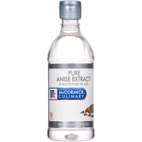 McCormick Culinary Pure Anise Extract, 16 fl oz - One 16 Fluid Ounce Bottle of Anise Extract for Baking, Subtle Licorice Flavor for Cookies, Cakes and More
