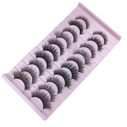 Wffenhefragrance Multipack False Eyelashes| Lengthening Wisps in 10 Assorted Lengths | Natural to Dramatic Styles | Easy to Apply & Reusable |Suitable for Makeup Enthusiasts