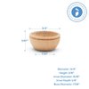 Unfinished Wood Mini Bowl, 3/4 inch, Perfect for Scale Models, Dollhouse Dishes, Wood Craft Projects, and Sorting Activity, Pack of 50, by Woodpeckers