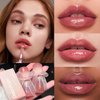 DENESTUP 6Pcs Clear Oxygen Lip Glaze, Hydrating Lip Gloss Jelly Lipstick, Moisturizing & Plumping Water Lip Stain Waterproof Long Lasting Cute Makeup for Girls