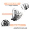 NuAngela Cluster Lashes 144pcs Individual Eyelashes Clusters 8-16mm D Curl Mix False Eyelashes DIY Individual Lash Extension Natural Look Wispy Fluffy Eyelash Extensions