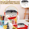 Tellegloww 36 ft Scalloped Magnetic Border Magnetic Border for Whiteboard Bulletin Board Borders Reusable Rolled Borders Trim for Office Chalkboard(Polka Dot)