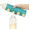 Accmor Formula Dispenser On The Go, 4 Layers Stackable Formula Container to Go, Non-Spill Portable Milk Powder Baby & Kids Snack Container,Green Pink, 2 Pack