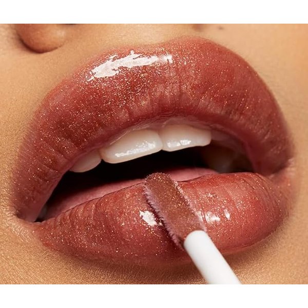 Pack of 2 - Lip Lacquer, Nourishing, Non-Sticky Ultra-Shine Lip Gloss With Sheer Color, Infused With Vitamins A & E, Vegan & Cruelty-Free, Love Bite