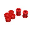 Energy Suspension 9.8137R Front Shock Bushing Set , Red