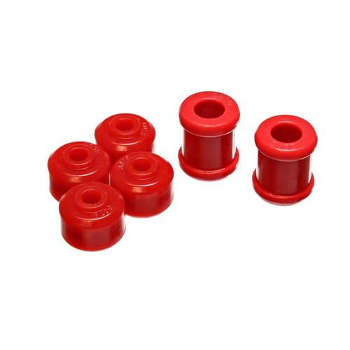 Energy Suspension 9.8137R Front Shock Bushing Set , Red
