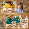 Mini Vintage Stationery Set Stationery Paper for Writing Letters Double Sided Printing (50 Stationery Papers + 50 Matching Envelopes) 60 Vintage Round Dot Stickers, 5.5 x 8.25 Inch, 10 Designs