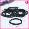 Teenitor 2000pcs Black Hair Rubber Bands Soft Elastic Hair Ties for Kids Girls Hair Braids