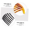 6pcs French Comb Hair Slide Combs Women Hair Clips for Resin Comb French Pleat Hair Clip Hair Side Combs 7 Teeth Twist Combs Bridal Wedding Veil Bridal Hair Toothed Hair Comb Bride