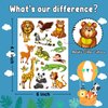 Leesgel Jungle Theme Party Supplies, Temporary Tattoos for Kids Tattoos, Wild One Safari Birthday Decorations Zoo Animal Birthday Party Supplies (62 Styles Metallic Glitter Tattoos)