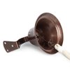 Hanging Dinner Bell Outdoor Bracket Mount Wall Indoor Rope Bell Ship/Boat/Nautical/Door/School/Reception/Home/Church Bell(Copper)