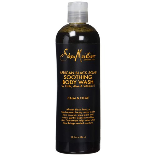 Shea Moisture African Black Soap Soothing Body Wash, 13 Ounce