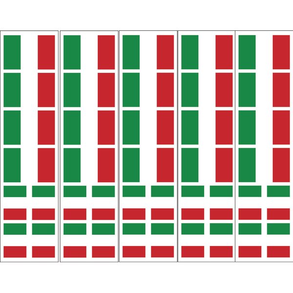 Italian Flag Temporary Tattoos, Italy Party Favors